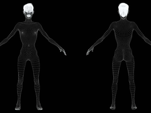 Old Man Tourist and clothed 3Dモデル