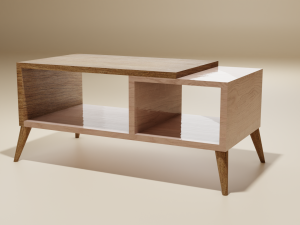 Kit modern room adjustable doors tv stand couch armchair coffe table bedside table Modelo 3D