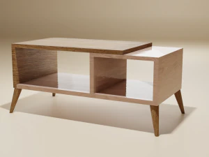 Kit de puertas ajustables para habitaci&oacute;n moderna, soporte para TV, sof&aacute;, sill&oacute;n, mesa de centro, mesita de noche Modelo 3D