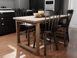 Complete Classic Style Kitchen 3D Modell
