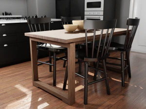 Complete Classic Style Kitchen 3D Model