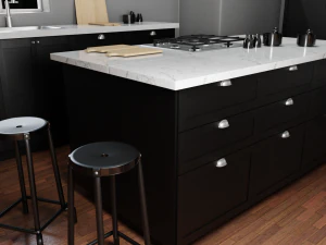 Complete Classic Style Kitchen 3D Model
