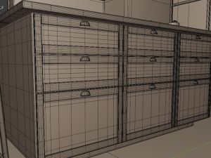Complete Classic Style Kitchen 3D Modell
