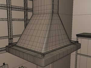 Complete Classic Style Kitchen 3D Modell