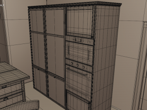 Complete Classic Style Kitchen 3D Modell