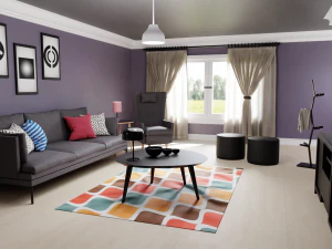 Ruang Tamu Lengkap Model 3D