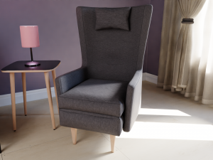 Complete Living Room 3D Model