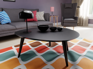Complete Living Room 3D Model