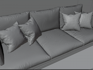 Complete Living Room 3D Model