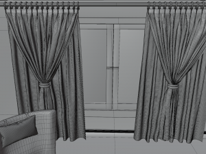 Complete Living Room 3D Model
