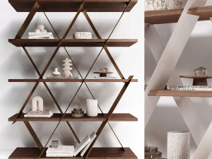 shelving unit tonin casa castle 3D Model
