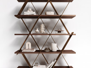 shelving unit tonin casa castle 3D Model