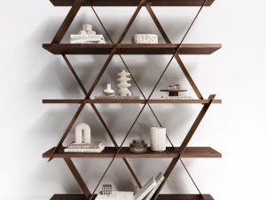 shelving unit tonin casa castle 3D Model
