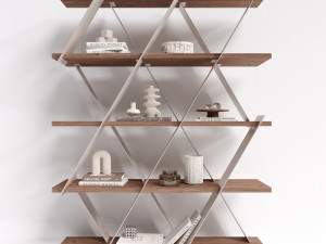 shelving unit tonin casa castle 3D Model