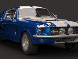 shelby gt500 1967 Modello 3D