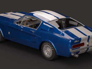 shelby gt500 1967 Modello 3D