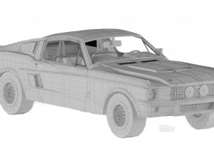 shelby gt500 1967 3D Model