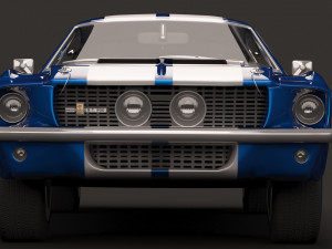 shelby gt500 1967 Modello 3D