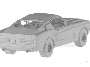 shelby gt500 1967 Modello 3D