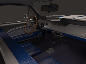 shelby gt500 1967 Modello 3D