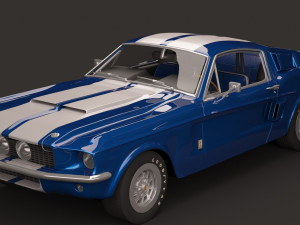 shelby gt500 1967 Modello 3D