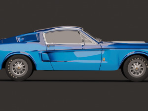 shelby gt500 1967 Modello 3D