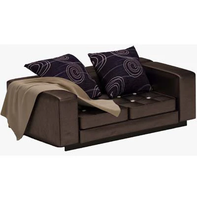 Leather sofa 3D Model .c4d .max .obj .3ds .fbx .stl .blend