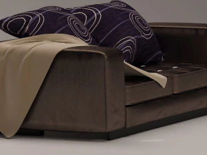 Leather sofa 3D Model