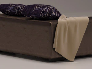 Leather sofa 3D Model