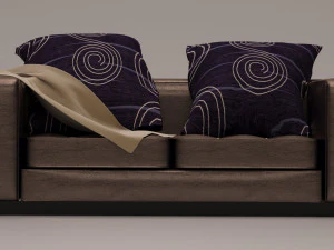 Leather sofa 3D Model