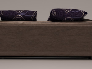 Leather sofa 3D-Modell