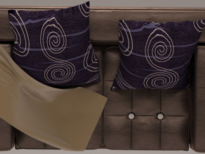 Leather sofa 3D-Modell