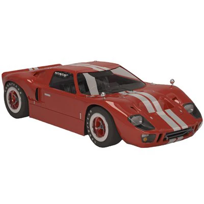 GT 40 3D Model .c4d .max .obj .3ds .fbx .stl .blend 