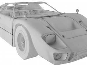 GT 40 3D Model