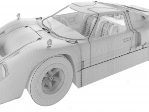 GT 40 3D Model
