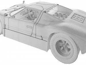GT 40 3D Model