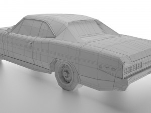 Pontiac-GTO 1967 3D 模型