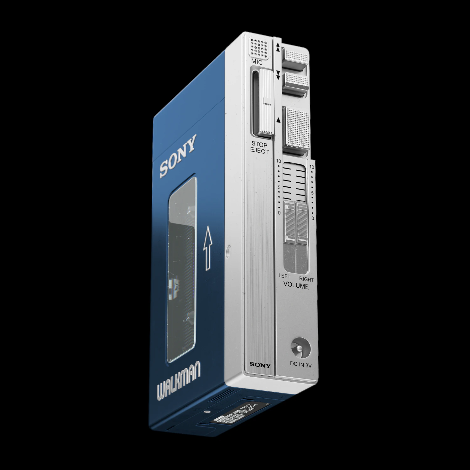 walkman sony tps-12 3D Model .c4d .max .obj .3ds .fbx .stl .blend