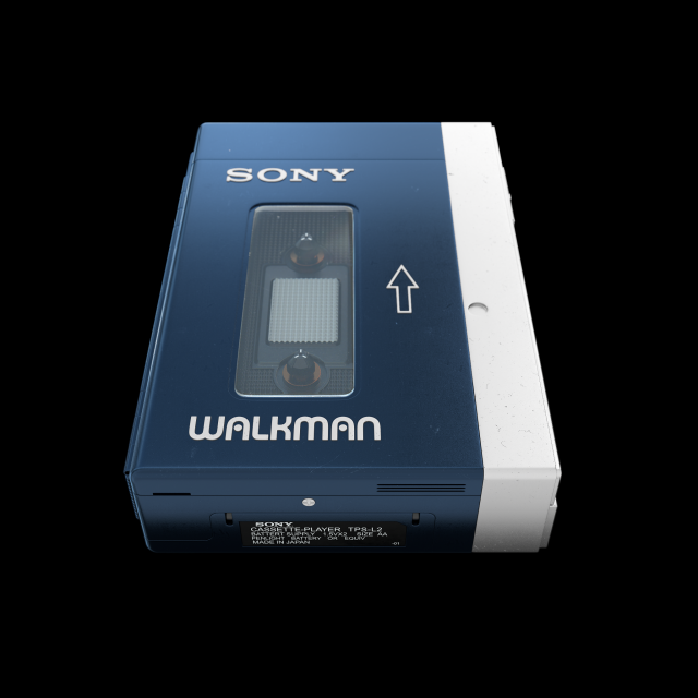 walkman sony tps-12 3D Model in Audio 3DExport