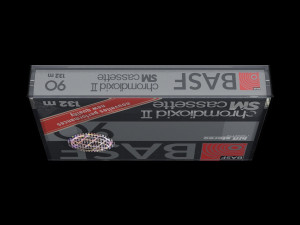 audio cassette tape with box Modelo 3D