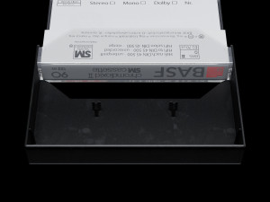 audio cassette tape with box Modelo 3D