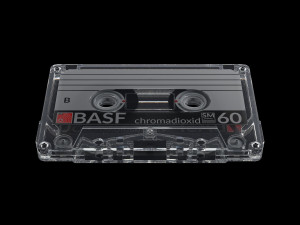 audio cassette tape with box Modelo 3D