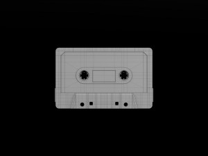 audio cassette tape with box Modelo 3D