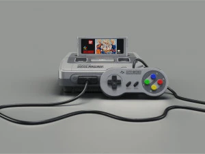 super nintendo entertainment system 3D Model