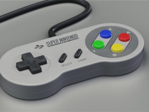 super nintendo entertainment system 3D Model