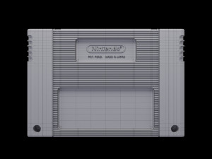 super nintendo cartridge 3D Model