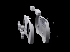 super nintendo controller 3D Model