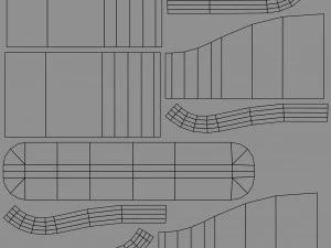 super nintendo controller 3D Model