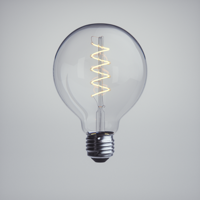 light bulb 02 3D 모델 .c4d .max .obj .3ds .fbx .stl .blend 