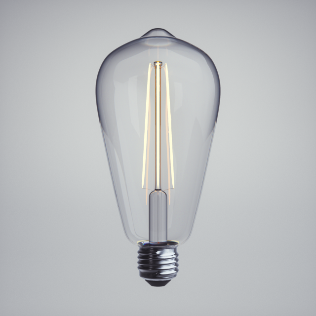 light bulb 03 3D Model .c4d .max .obj .3ds .fbx .stl .blend 